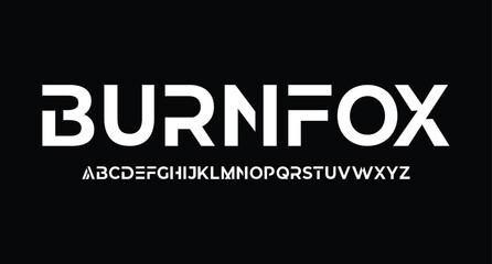 Modern Bold Font. Regular Number Typography urban style alphabet fonts for fashion, sport, technology, digital, movie, logo design, vector illustration
