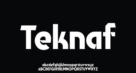 Modern Bold Font. Sans Serif Font. Regular Italic Uppercase Lowercase Typography urban style alphabet fonts for fashion, sport, technology, digital, movie, logo design, vector illustration
