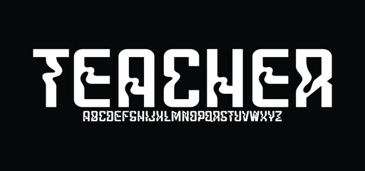 Sport Modern Alphabet Font. Typography urban style fonts for technology, digital, movie logo design. vector illustration
