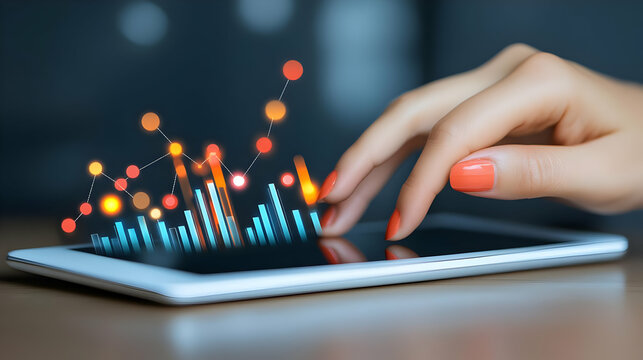 Digital Tablet Analytics Illustration