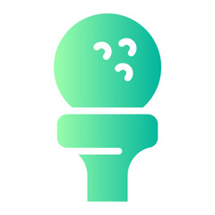 golf ball gradient icon