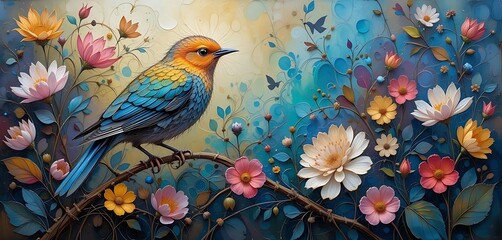 birds on a branch
