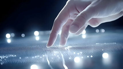 Digital Touch 3D Illustration