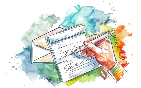 Hand Drawing a Person Analyzing Conversion Rates Through Data Isolated on Transparent Background PNG