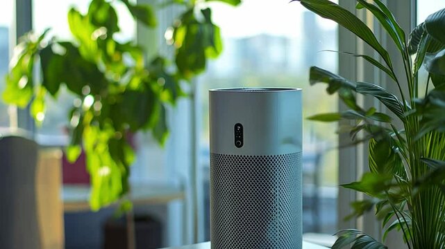 Air pollution reduction via nanotech, air purification setup.