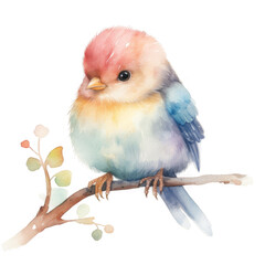 A Colorful Little Bird Perched On A Branch