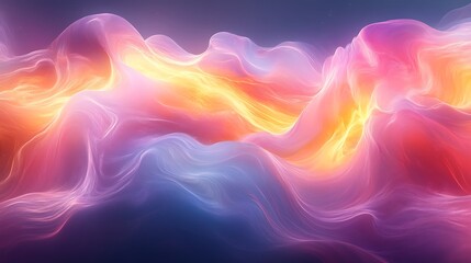 Obraz premium Abstract Colorful Waves Flowing Landscape