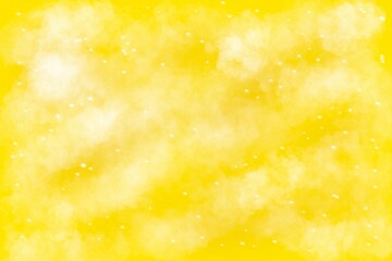 Abstract golden background with clouds and stars 