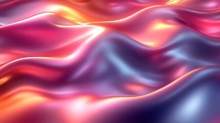 Obraz premium Abstract Colorful Wavy Liquid Surface Design