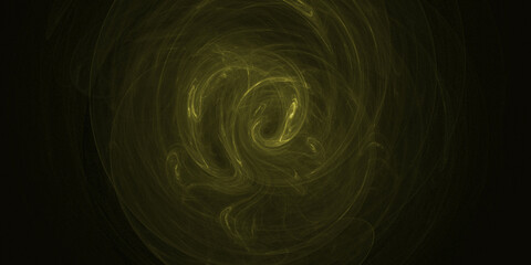 the black background with an abstract pattern resembles a spiral galaxy with twisting lights