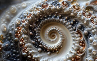 fractals twisting and turning with intricate, mesmerizing detail. Generative AI