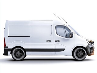 illustration of a 2024 van design with a clean white background featuring side profile view