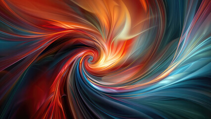 Obraz premium Twisted Abstract Portal of Circular Metal Structures in Motion