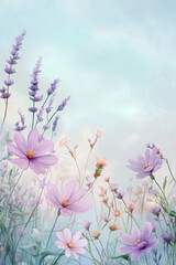 Obraz premium Dreamy floral illustrations