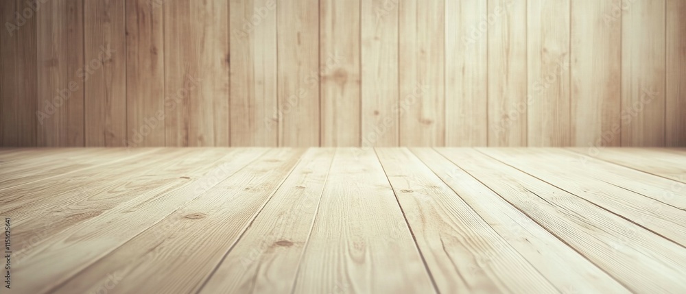 Poster creating calm environments with light wood and neutral color palettes