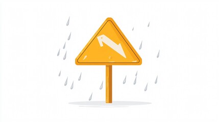 Modern Direction Sign Vector One Single 2D Flat Isolated Image