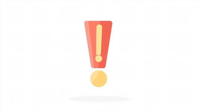 Attention-Grabbing Exclamation Mark Icon Vector for Design