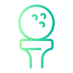 golf ball gradient icon