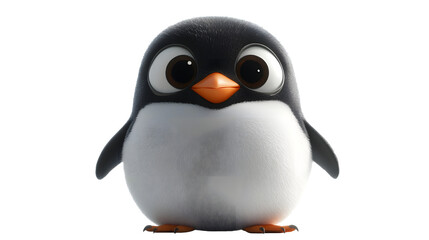 Obraz premium Emperor penguin isolated on white or transparent background, PNG, penguin png