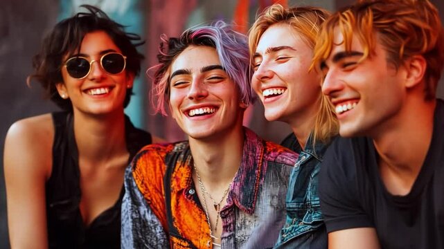 Gender expression, with diverse styles and self-expression visuals