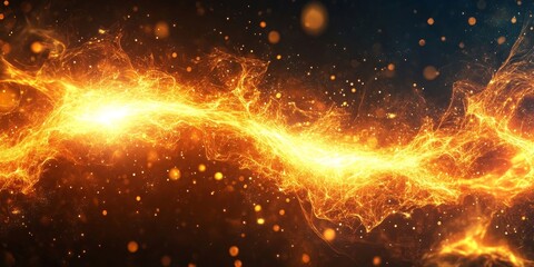 energy Electric flowing through fluid lines with a glowing effect. Generative AI