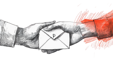 Hand Drawing a Person Closing a Sale with a Handshake Gesture Isolated on Transparent Background PNG