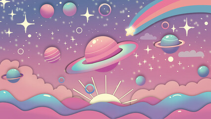 Dreamy Cosmic Wonderland