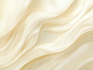 Obraz premium Elegant Soft Cream Fabric Flowing Smoothly on a Gentle Surface