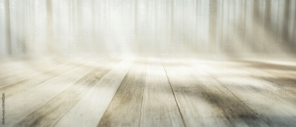 Poster serene light filtered through trees creating calm forest atmosphere