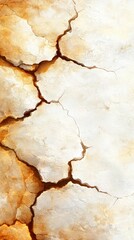 Fototapeta premium A crack in the ground with a white background