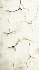 Obraz premium Cracked White Texture Background with Peeling Paint and Weathered Surface
