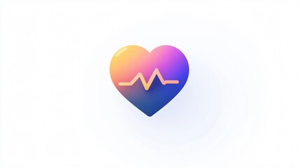 Heartbeat Icon Vector Isolated on White Background