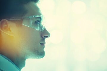 portrait of scientist conducting research in laboratory