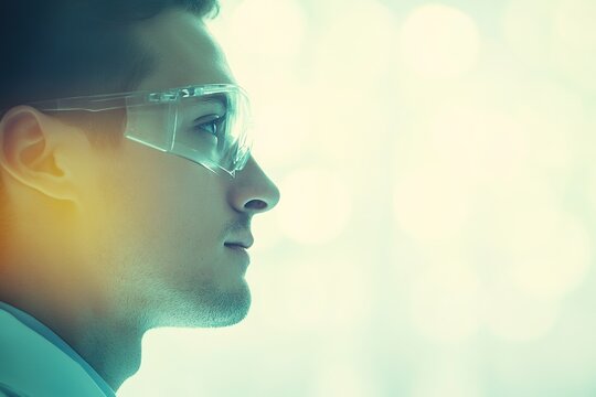 portrait of scientist conducting research in laboratory