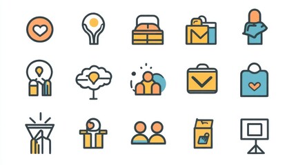 Community support icons with images of donations, mutual aid, and shared resources, emphasizing care and togetherness