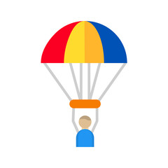 Paragliding Vector Icon