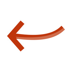 Arrow Pointing Left Vector Icon