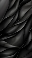 Fototapeta premium A black abstract background with wavy lines
