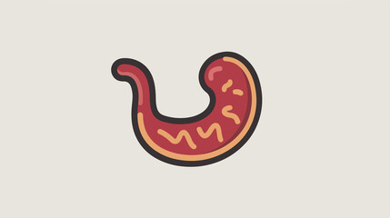 Fototapeta premium Stomach Acid Flat Vector Illustration for Medical Infographics and Health Blogs