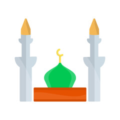 Obraz premium Mosque Vector Icon