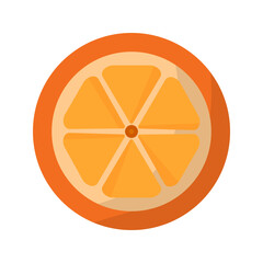 Obraz premium Orange slice Vector Icon