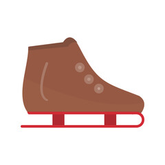Ice Skating Shoe Vector Icon