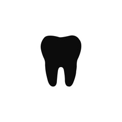 Tooth icon isolated on white background. Vector illustration