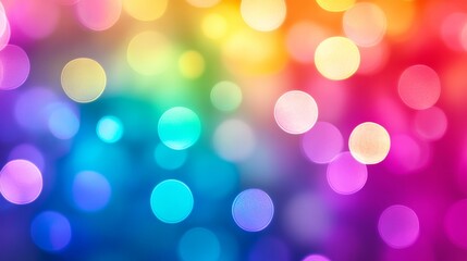 Obraz premium Abstract background with vivid colors bokeh lights, perfect for telecommunications, or designs.