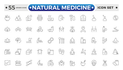 Natural medicine outline icon related to food oil, olive, rapeseed, canola, sunflower, palm, ghee, peanut, coconut, sesame, cook, oil, bottle, corn, Medicine, medication. Editable stroke outline icon.