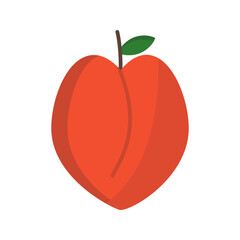 Peach Vector Icon