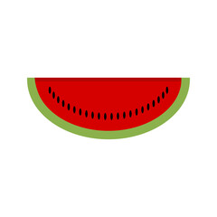 Obraz premium Watermelon Vector Icon