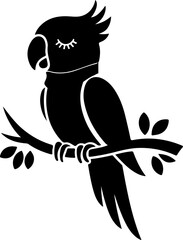 a beautiful parrot  vector art