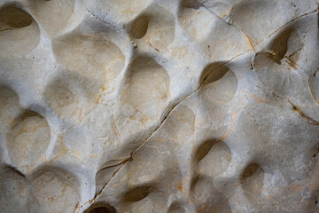 Interior of the large hall of old Karain cave, hidden in Mediterranean region. Confirms human...