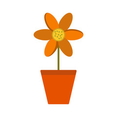 Flower Pot Vector Icon